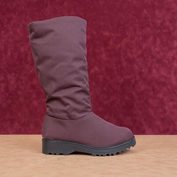 Cougar Women Gale Burgundy Fabric Waterproof Snow Winter Knee Boots sz 8 - Picture 3 of 10